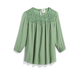 Spade & Heart Lace Detail Stitch Fix Green Large